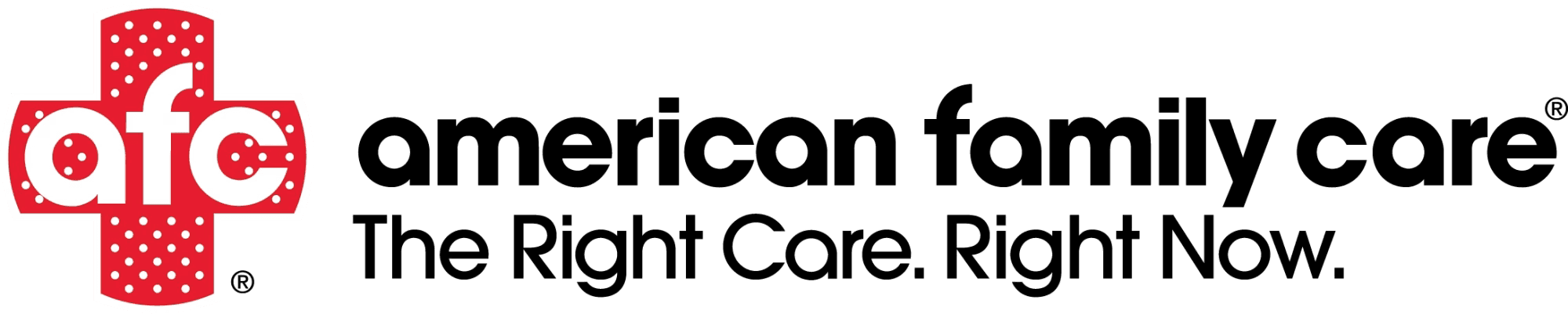 AFC American Family Care logo — The Right Care. Right Now.